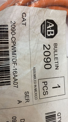 Cable Allen Bradley 2090-cpwm7df-16aa07 Nuevo (Usado)