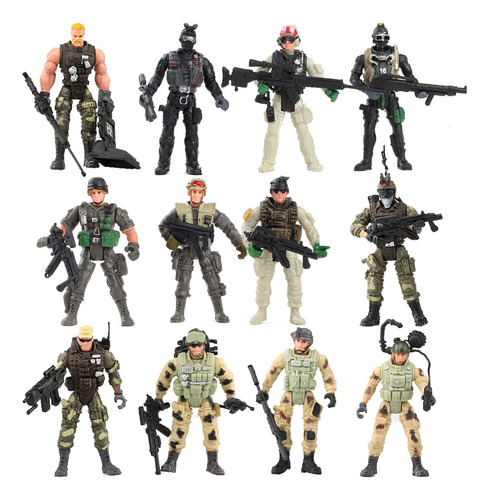 Figuras De Acción De Combate De Las Fuerzas Especiales Swa.