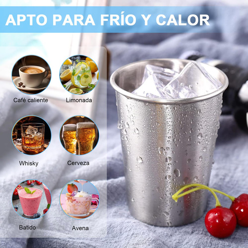4pcs Vasos De Acero Inoxidable De 260ml, Termos Para Cafe,
