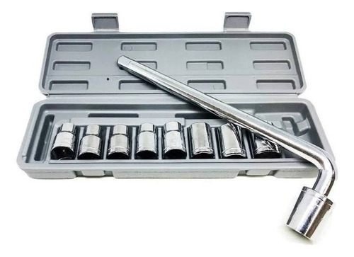 Set De Herramientas Caja Juego De Tubos 10 Piezas 1/2 Curva