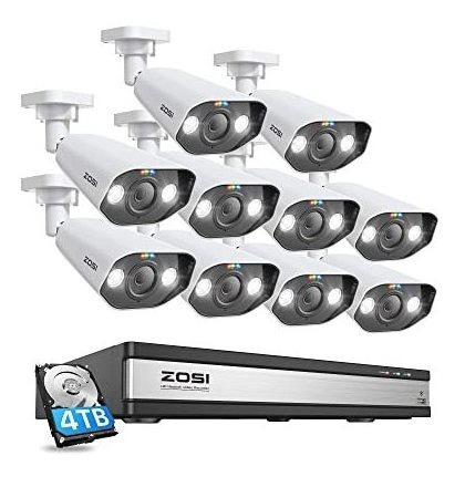 Zosi H.265+ Seguridad De Poe De 4k 16ch Sistema De Rsq6w