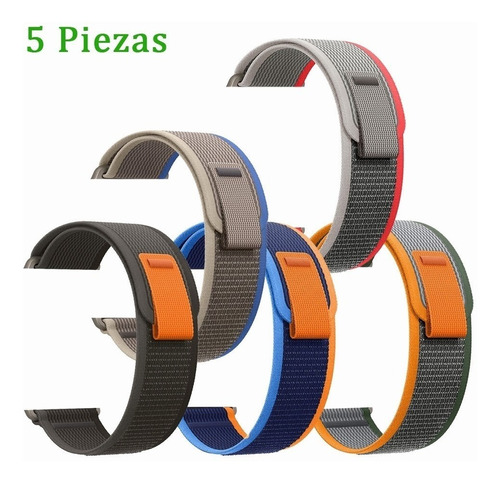 5 Correas Trail Loop Para Apple Watch Band Series 8 7 6 5 3