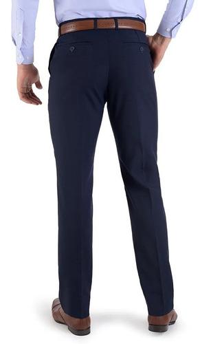 Imagen 2 de 3 de Pantalón Hombre Vestir Liso Sin Pinzas Classic Fit Yale