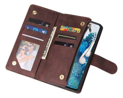 Funda Multifuncional Con Cremallera Para Samsung S21/note10+