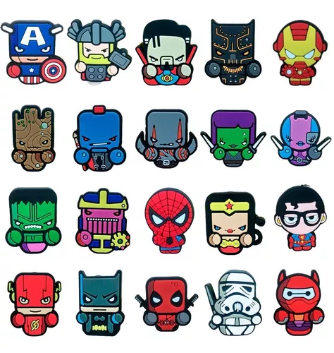 Funda de dibujos animados de superhéroes de Marvel para Apple