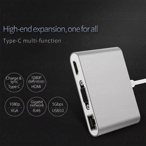 Adaptador Type-c P/notebo/macbook 6 Em 1 Infokit Tce-rcnb106