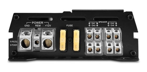 Imagen 4 de 5 de Amplificador Mini 4 Canales 1800w Rockseries Rksp800.4dm