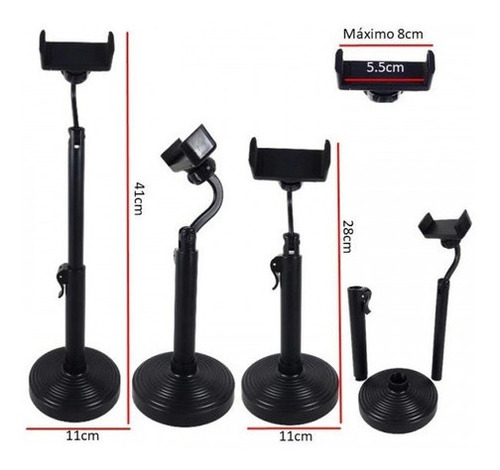 Suporte Tripé Base Para Celular Tirar Selfie Foto Video