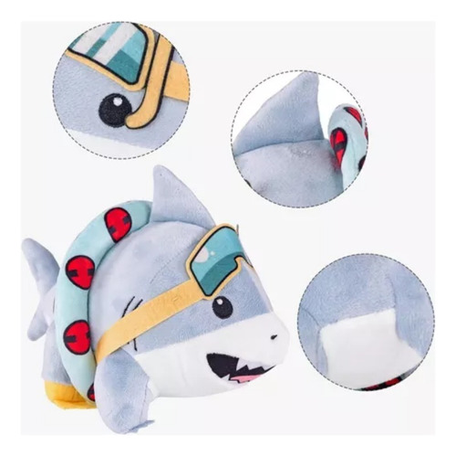 2 Uds-lindo Muñeco De Tiburón De Peluche Jeff The Land Shark