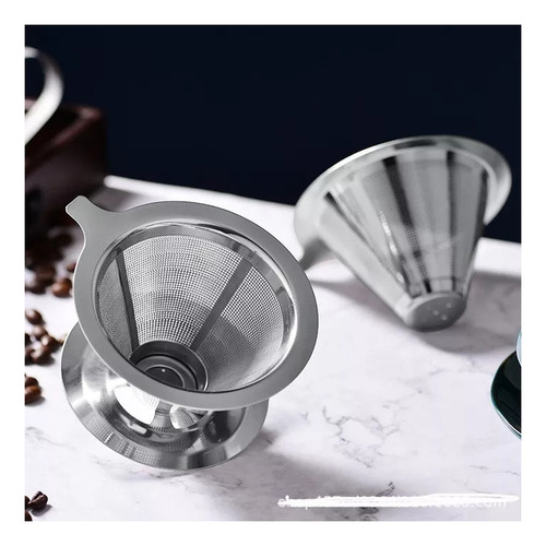 / Colador De Café Pour Over Acero Inoxidable Tamaño