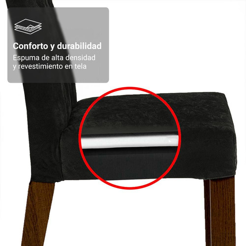 Mesa De Comedor Con Mesa Y 6 Sillas Madesa Allegro Mn 01