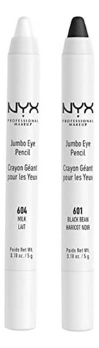 Set Lápices De Ojos Nyx Jumbo (604,601)milk,negro