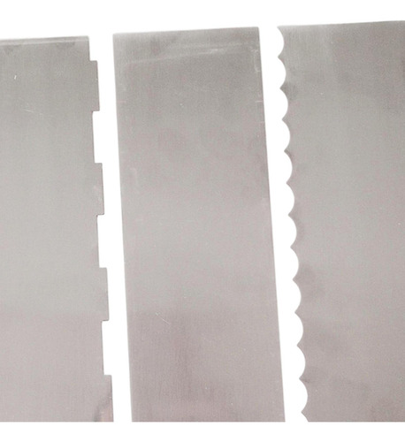 3x Raspador De Bolo Diy Ajustável De Aço Inoxidável Para
