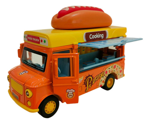 Coches De Juguete Fundidos A Presión, Mini Modelo Hot Dog