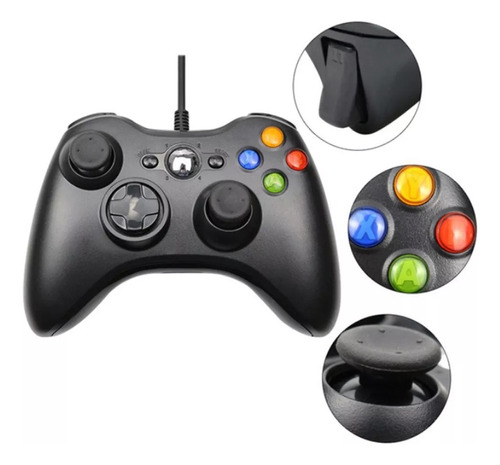 Control Alambrico Para Pc360 Y Pc Windows Gamepad