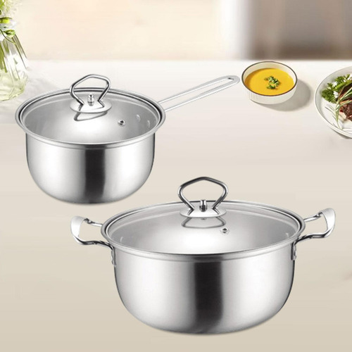 Olla De Leche Portátil Antiadherente Para Sopa Con Tapa,