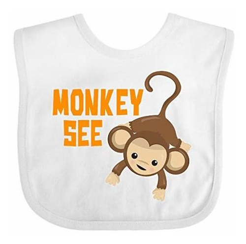 Baberos Para Bebé Inktastic Monkey See With Monkey Baby Bib 