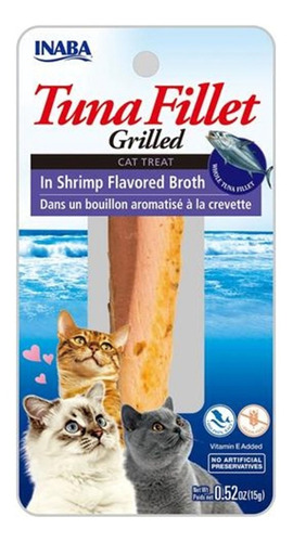 Inaba Cat Snack Grilled Tuna Fillet | Filete Atún Camaron