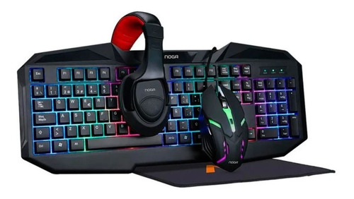 Combo Gamer Noga Teclado Mouse Auricular Pad Mouse Nkb-403 !