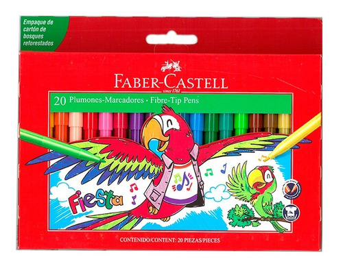 Marcadores Faber Castell Fiesta X20 Colores