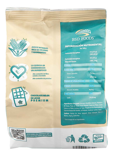Mini Galletas de Arroz Bsd Food Cubiertas De Chocolate 80g