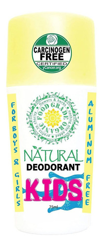 Desodorante Orgánico Sano Para Niños 100% Natural, Para Desi