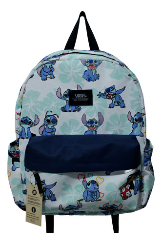 Mochila Vans Lilo & Stitch Old Skool Original Agua Liso