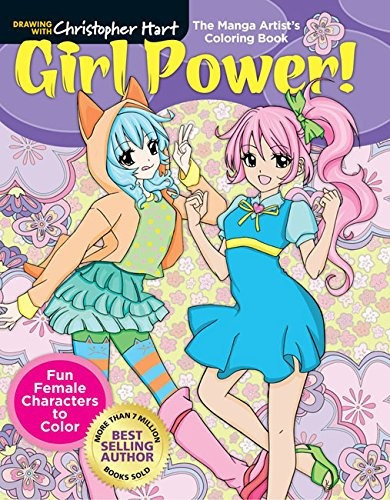 The Manga Artists Coloring Book Girl Power! Fun Female Chara