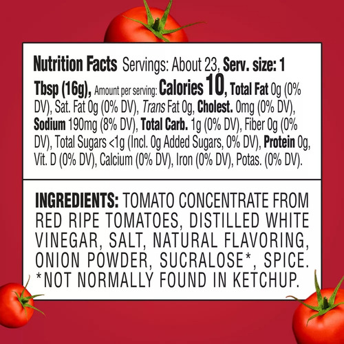 Ketchup Heinz No Sugar Added En Botella 369 g 2 u Pack X 2
