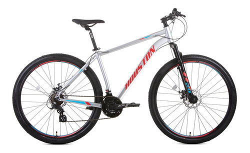 Bicicleta 21 Marchas T19 Aro 29 Mercury Prata Houston Bikes Cor Branco Tamanho Do Quadro 29