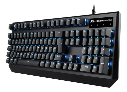 Teclado Mecânico Gamer Philco Pkb95 Outemu Brown Switch Cor de teclado Preto Idioma Português Brasil