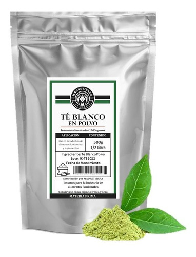 Tea Blanco En Polvo X500g - g a $154
