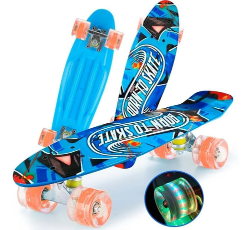 Patineta Tabla Tipo Penny Personalizada 56 Cm Mini Long