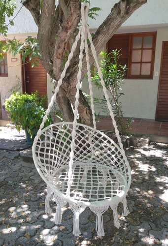 Imagen 5 de 7 de Silla Tejida Colgante Decorativa Atrapasueño Macramé