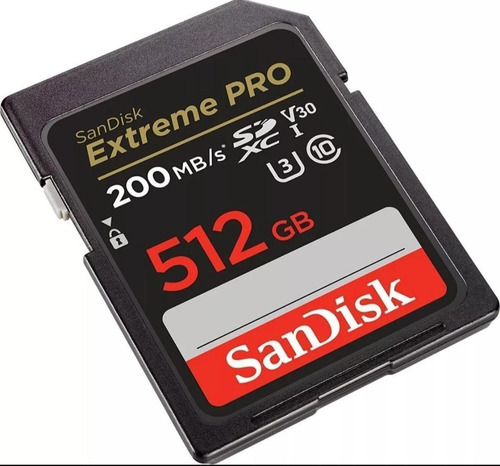 Tarjeta de memoria Sandisk Sdsdxxd Extreme Pro de 512 GB y 200 MB/s