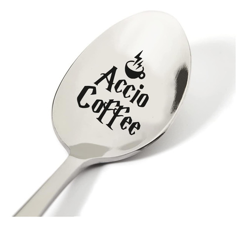 Accio Coffee Ice Cream Cuchara De Acero Inoxidable Grabada P