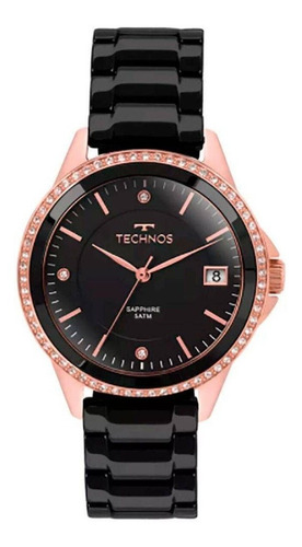 Relógio Feminino Technos Analógico Em Aço Inoxidável Preto