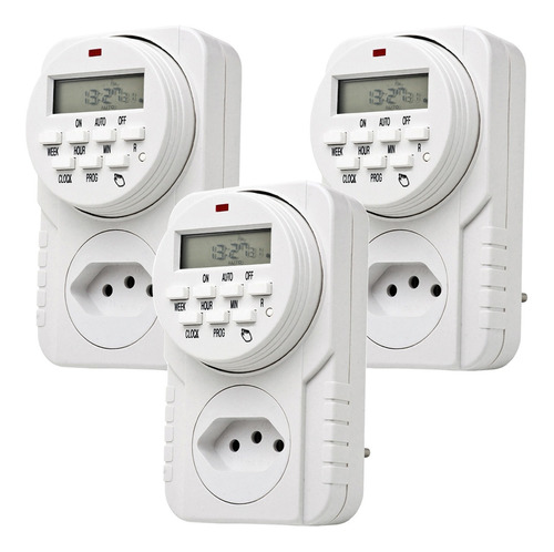 3pcs Timer Temporizador Digital 220v Progamavel