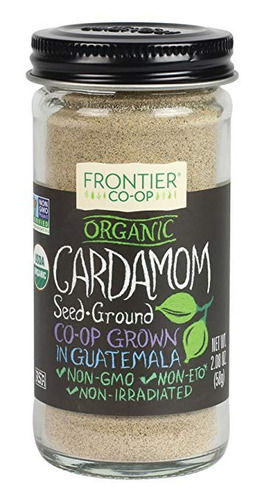 Frontier Productos Naturales Cardamomo, Og, Planta, 2.08 Onz