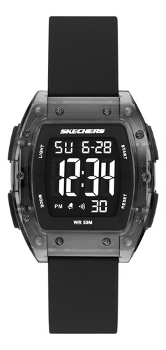 Reloj Mujer Skechers Sr6322 De Silicona Negro