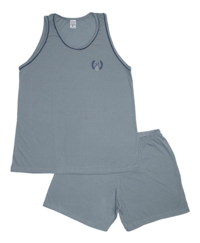 Imagem 5 de 5 de Pijama Adulto Roupa De Dormir Masculino Regata E Short Verão