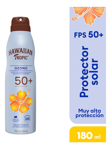 Protector Solar Hawaiian Tropic Ozono 50+ Fps C-spray 180 Ml