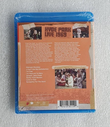 Rolling Stones From The Vault Hyde Park Live 1969 [blu-ray
