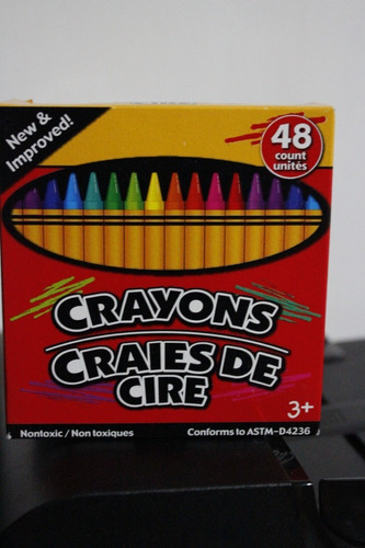 Creyones De  Cera Craies De Cire Caja De 48  Traido Usa