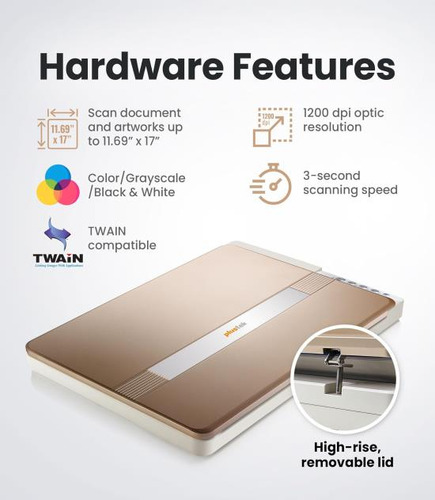 Plustek Opticslim 1680: Escáner Plano De Gran Formato Y Alta