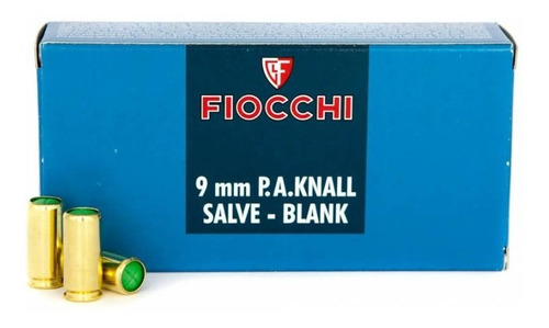 Fogueo 9mm Fiocchi Italiano (bala Salva),envio Gratis