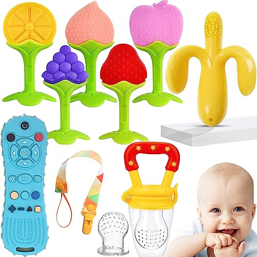 Baby Teething Toys, Freezer Bpa Free Silicone Baby Teet...