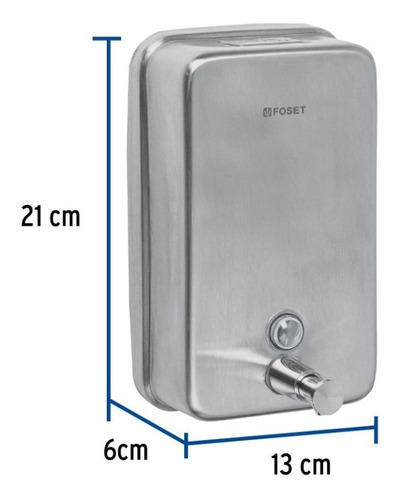 Dosificador Acero Inoxidable Para Jabón Líquido Foset 47931