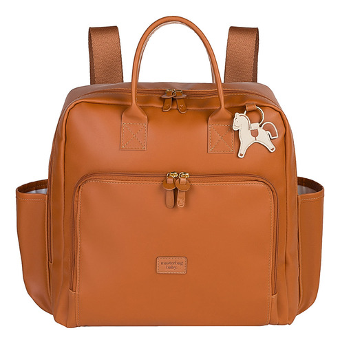 Mochila Maternidade Vintage Cavalinhos Liso Masterbag