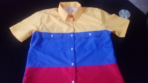 Camisa Columbia Tricolor Dama Y Caballero 